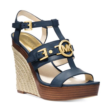 michael kors navy blue sandals.